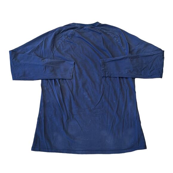 GYMSHARK Men's Apollo Long Sleeve T Shirt Navy Size L - Picture 2 of 6